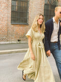 Vienna Dress – Sand – Long