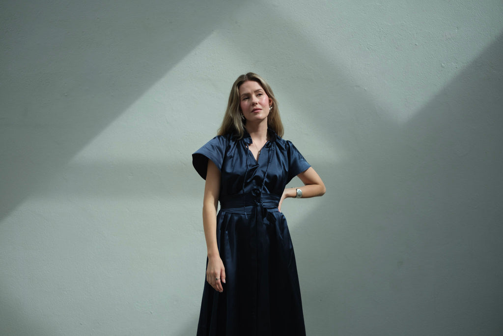 Vienna Dress Midnight Blue – Long