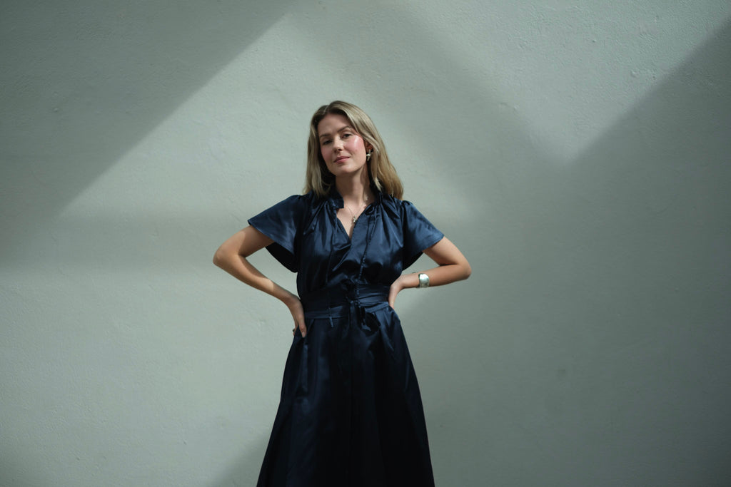 Vienna Dress Midnight Blue – Long
